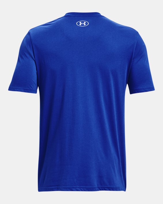 Men's UA Hoops Logo T-Shirt, Blue, pdpMainDesktop image number 5
